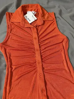 پیراهن دکمه ای ترک(1502)