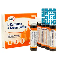قیمت و خرید ویال ال کارنیتین و قهوه سبز یوروویتال 6 عددی