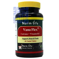 خرید قرص وانا فلکس کلسیم و ویتامین D3 نورم لایف ۶۰ عددی