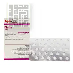 خرید قرص بیوتین 2500 میکروگرم آپوویتال 30 عددی
