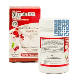 خرید قرص زیرزبانی ویتامین B12 1000 میکروگرم او پی دی فارما