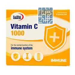 قیمت و خرید ویال ویتامین C 1000 میلی گرم یوروویتال 6 عددی