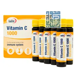 قیمت و خرید ویال ویتامین C 1000 میلی گرم یوروویتال 6 عددی