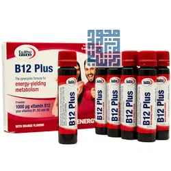 قیمت و خرید ویال ویتامین B12 پلاس یوروویتال 6 عددی