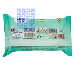 دستمال مرطوب کودک وی کر حاوی روغن زیتون و عصاره آلوئه ورا