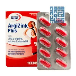 خرید کپسول آرژی زینک پلاس یوروویتال 30 عددی