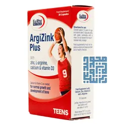 خرید کپسول آرژی زینک پلاس یوروویتال 30 عددی