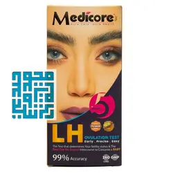 قیمت و خرید تست تخمک گذاری LH مدیکور 5 عددی