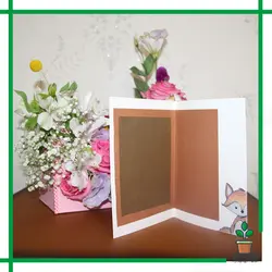 کارت پستال دست ساز طرح روباه