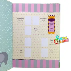 آلبوم خاطرات کودک mamas &amp; papas طرح فیل آبی