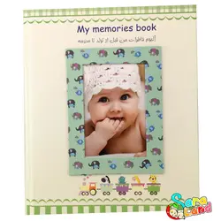 آلبوم خاطرات کودک mamas & papas طرح فیل سبز