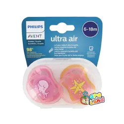 پستانک ارتودنسی اونت اولترا ایر 18-6 ماه تکی جعبه باز مدل SCF085/06