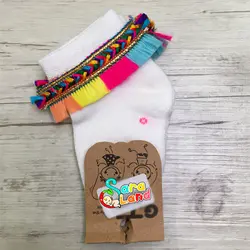 جوراب نوزادی دخترانه طرح سنتی