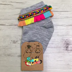 جوراب نوزادی دخترانه طرح سنتی