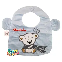 پیشبند نوزاد گوش دار طرح حیوان مدل اوکی دوکی