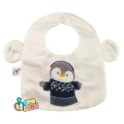 پیشبند نوزاد گوش دار طرح حیوان مدل اوکی دوکی