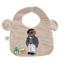 پیشبند نوزاد گوش دار طرح حیوان مدل اوکی دوکی