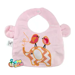 پیشبند نوزاد گوش دار طرح حیوان مدل اوکی دوکی