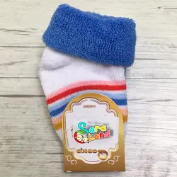 جوراب نوزادی حوله ای رنگی