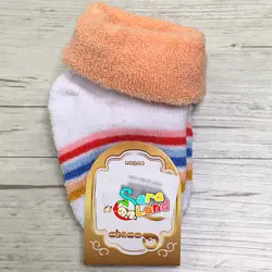 جوراب نوزادی حوله ای رنگی