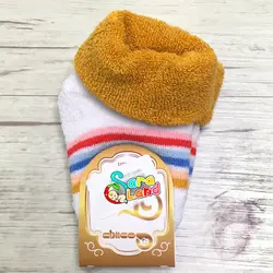 جوراب نوزادی حوله ای رنگی