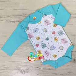 ست لباس تکه ای نی نی سان طرح حیوانات