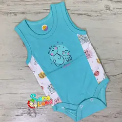 ست لباس تکه ای نی نی سان طرح حیوانات