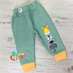 ست لباس تیکه ای ما نی نی طرح زرافه و فیل و گورخر