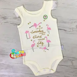 ست لباس تیکه باز کوکالو طرح فلامینگو دخترانه