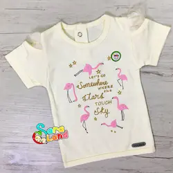 ست لباس تیکه باز کوکالو طرح فلامینگو دخترانه