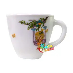 سرویس غذاخوری کودک آرکوپال 5 تکه طرح دختر و گربه