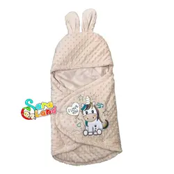 کیسه خواب نوزاد Ouldooz Bebek مدل حبابی طرح اسب تک شاخ نسکافه ای
