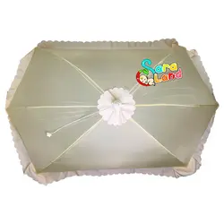 پشه بند چتری کودک رنگ خردلی - سیسمونی سارالند