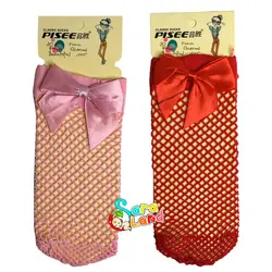 جوراب زنبوری نوزاد مدل PISEE پاپیون دار - سیسمونی سارالند