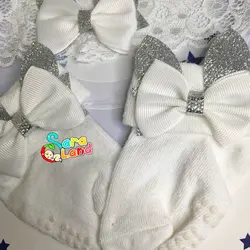 ست جوراب و هدبند دخترانه Chicco طرح پاپیون سفید - سیسمونی سارالند