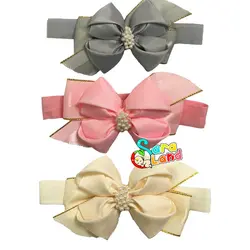 هد بند نوزاد دخترانه پاپیونی مروارید دار - سیسمونی سارالند