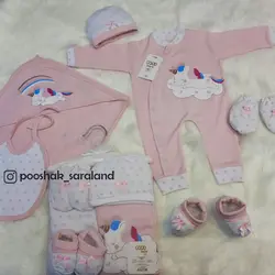 ست لباس بیمارستانی 7 تکه گود مارک Good Mark طرح اسب تک شاخ - سیسمونی سارالند