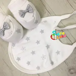 لباس بیمارستانی نوزاد 7 تکه گود مارک Good Mark طرح فیل سبزآبی - سیسمونی سارالند