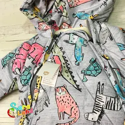 کاپشن سرهمی شمعی طرح نقاشی حیوانات - سیسمونی سارالند