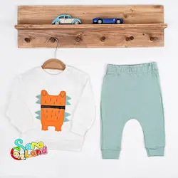 بلوز و شلوار نوزاد پسرانه طرح دایناسور - سیسمونی سارالند