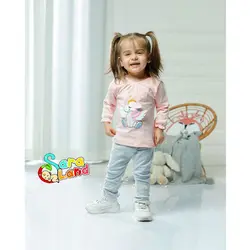 بلوز و شلوار نوزاد دخترانه طرح اسب تک شاخ - سیسمونی سارالند