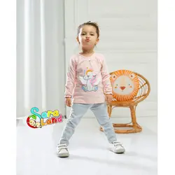 بلوز و شلوار نوزاد دخترانه طرح اسب تک شاخ - سیسمونی سارالند