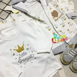 ست سویشرت و بلوز و شلوار طرح تاج مخمل - سیسمونی سارالند