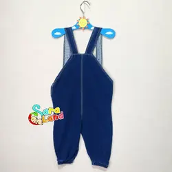 شلوار سرهمی نوزاد کتان آبی - سیسمونی سارالند