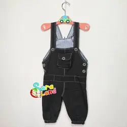 شلوار سرهمی نوزاد کتان مشکی - سیسمونی سارالند