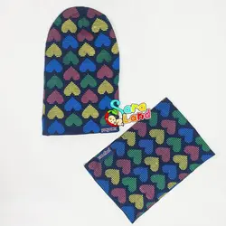 ست کلاه و شال گردن نوزاد طرح قلب - سیسمونی سارالند