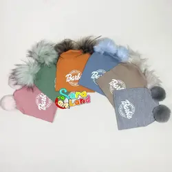 کلاه نوزاد پوم پوم رنگی طرح Barbie - سیسمونی سارالند