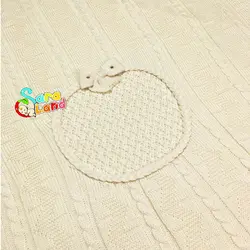 پتو نوزاد بافت مینل Minel پاپیونی کرم - سیسمونی سارالند