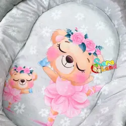 قنداق سوئیسی مخمل نوزاد طرح خرس باله - پوشاک و سیسمونی سارالند