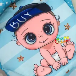 قنداق سوئیسی نوزاد طرح پسر - پوشاک و سیسمونی سارالند